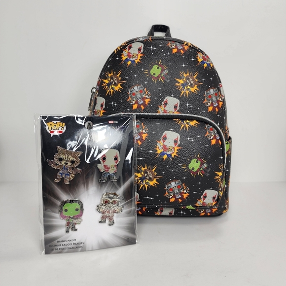 New! Funko Pop × Marvel The Infinity Saga Guardians Of The Galaxy Mini Backpack - Picture 1 of 5